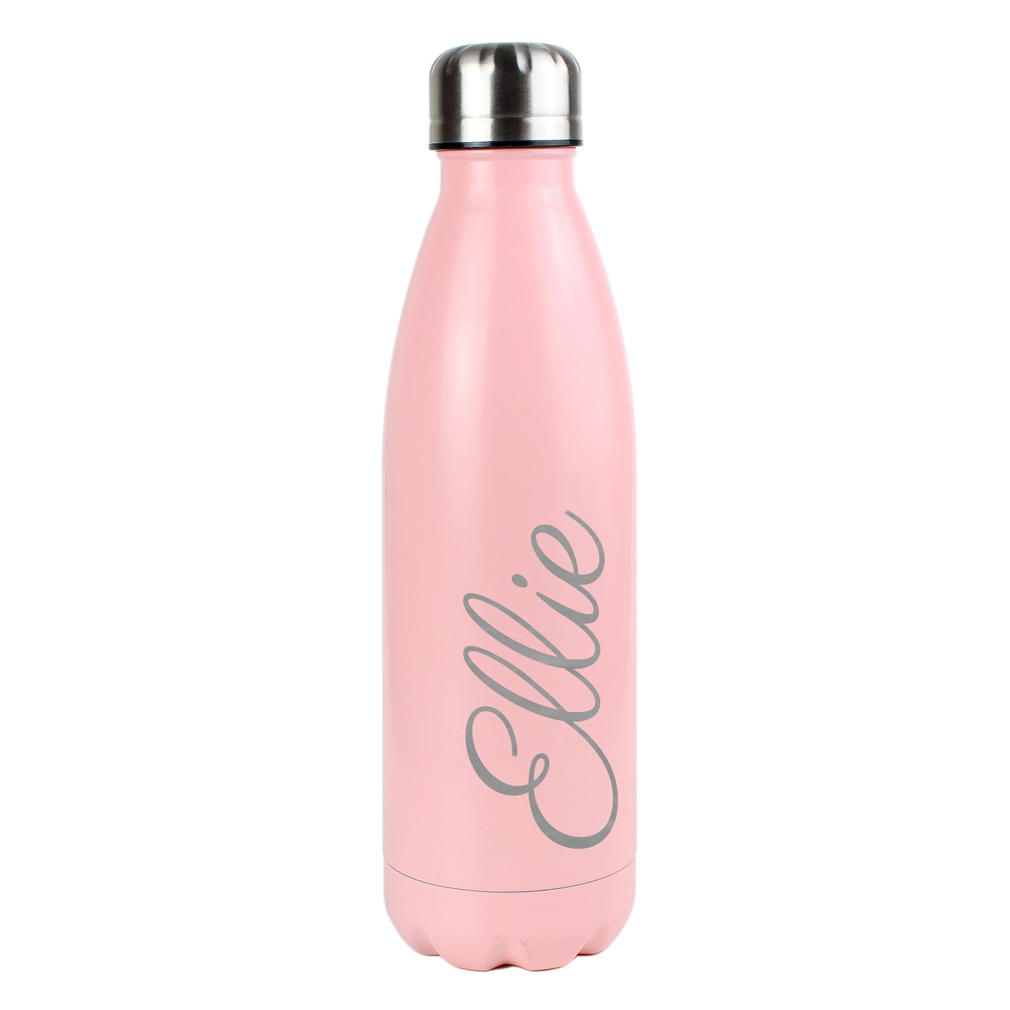 Personalised Pink Stainless Steel Insulated Drinks Bottle