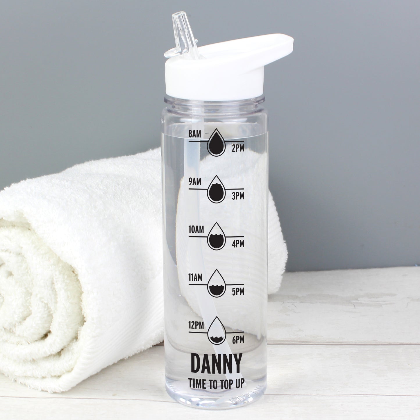 Personalised Hydration Tracker Water Bottle