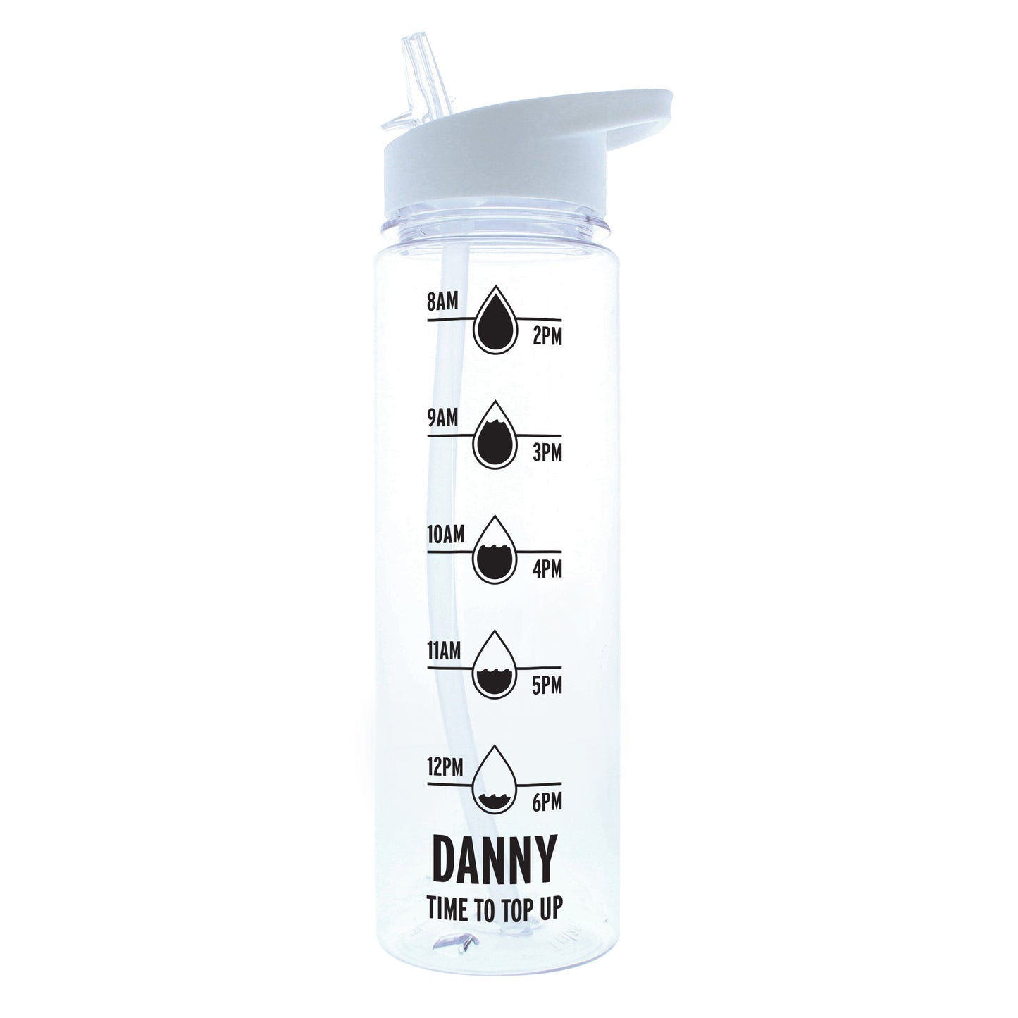 Personalised Hydration Tracker Water Bottle