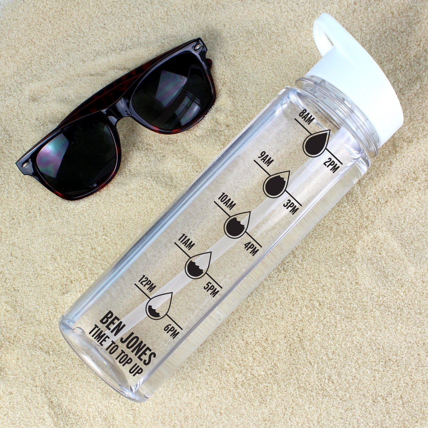 Personalised Hydration Tracker Water Bottle