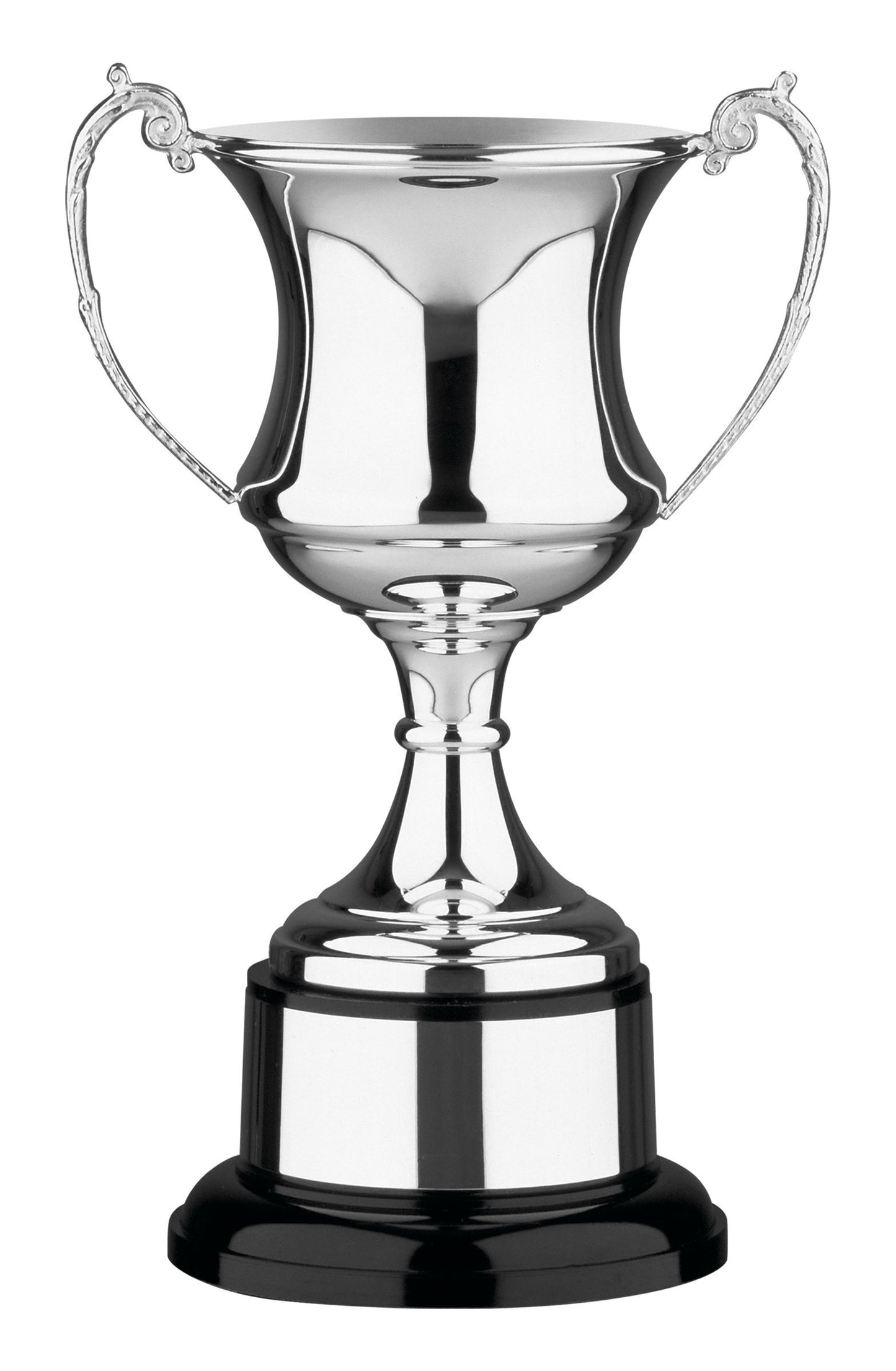 English silver plated cup with full plinth band