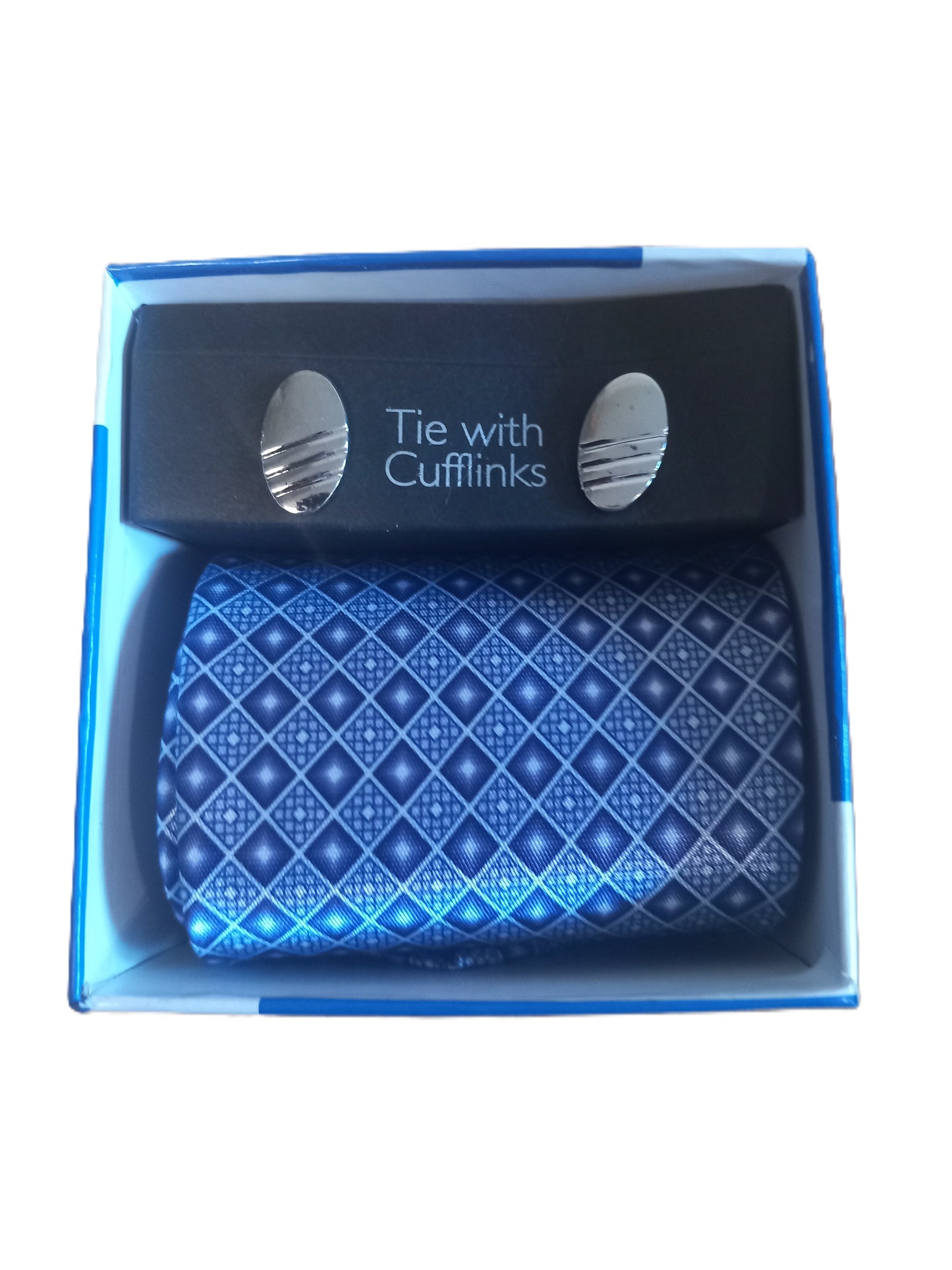 Mens tie and cufflinks gift set