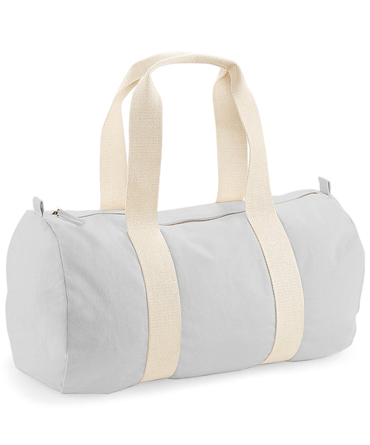 Light Grey Organic Barrel Bag